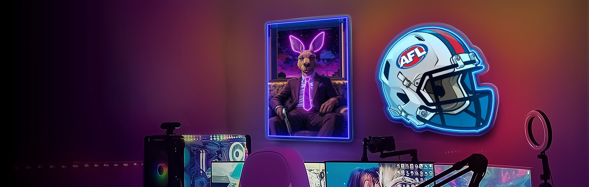 custom uv printed neon signs