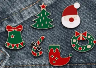 Christmas enamel pins 