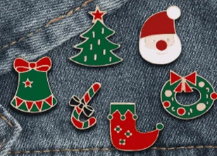 Christmas enamel pins 