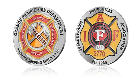 Custom Firefighter Challenge Coins