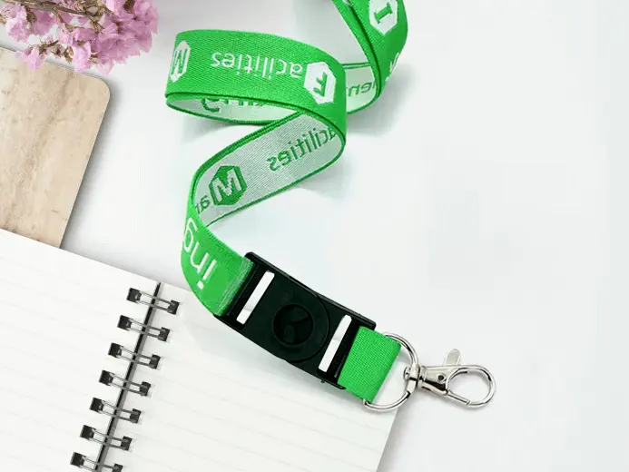 Woven Lanyards with Plastic Buckle