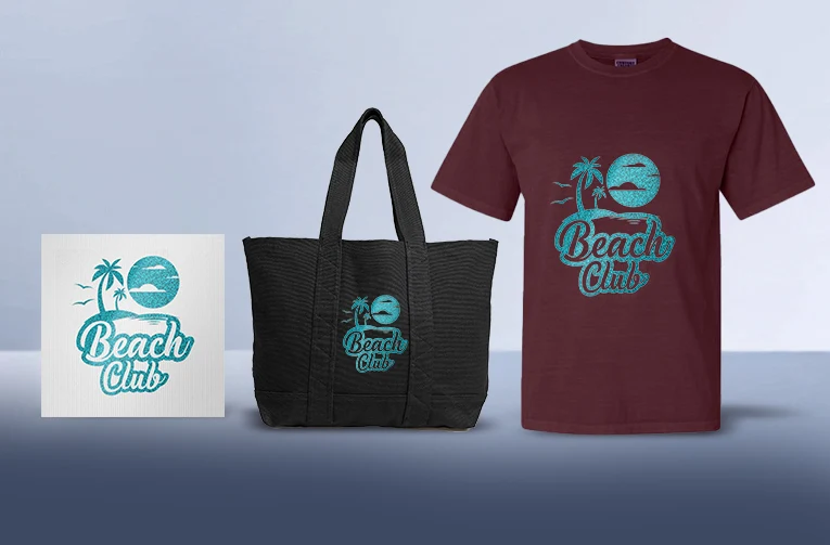 Custom Glitter Heat Transfer Patches