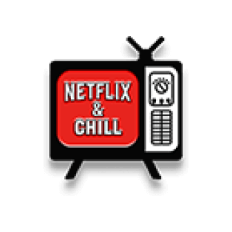 custom NETFLIX & Chill enamel pins
