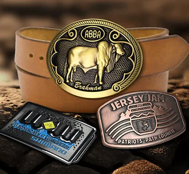 personalized belt buckles with logo