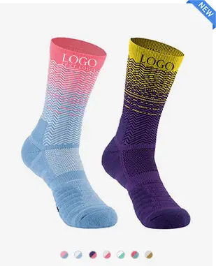 Custom Cushioned Athletic Basketball Socks