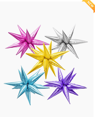 Popular Colored Starburst Balloons