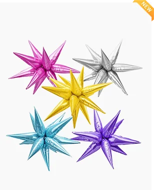 Popular Colored Starburst Balloons Popular Colored Starburst Balloons