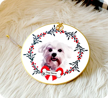 aangepaste huisdier kerstversieringen