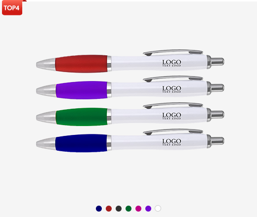 Custom Plastic Click Satin Pens