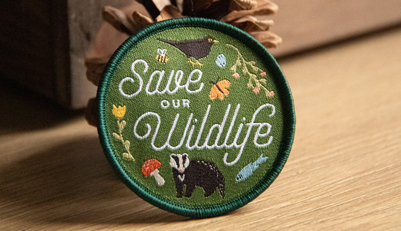 Strijkpatches met wilde dieren