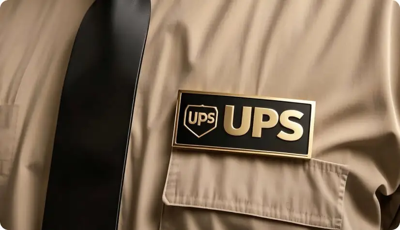 Custom UPS Name Badges Custom UPS Name Badges