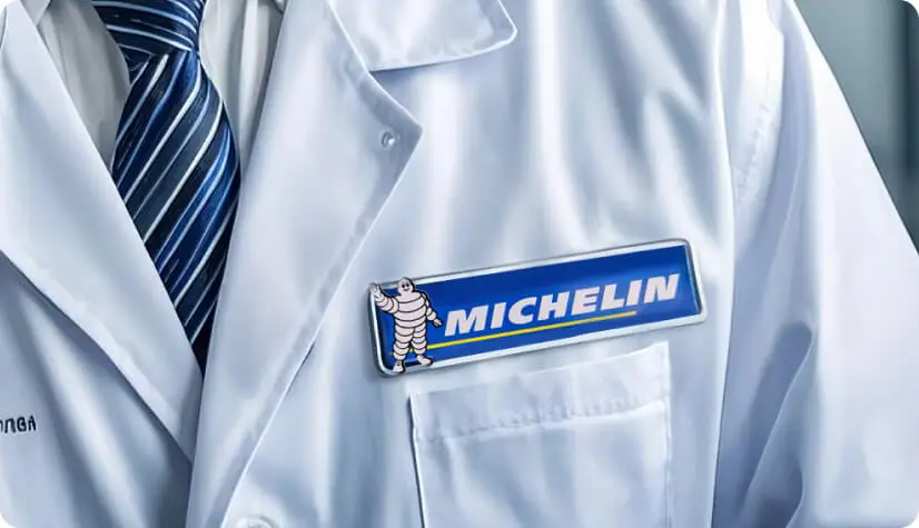 Custom Michelin Name Badges
