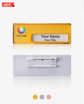 Epoxy Plastic Name Tags