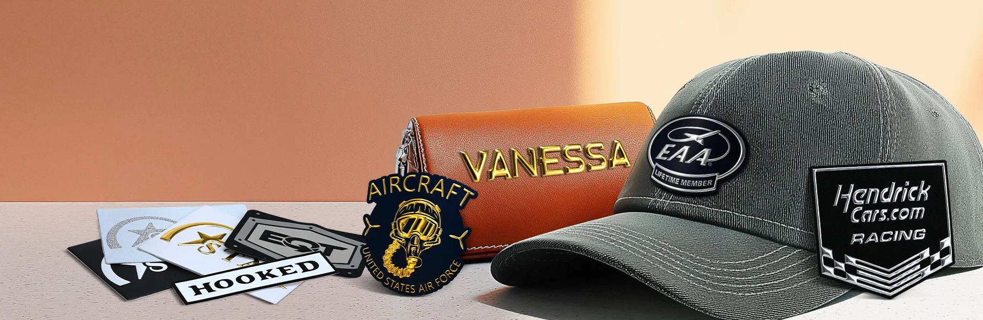 Custom One Color Flex Patches