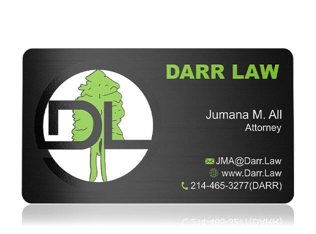 Black Metal Business Card Template