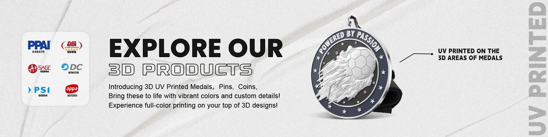 exploring 3D UV printed product banner