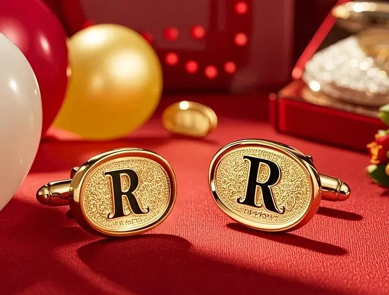 Groomsmen Monogrammed Cufflinks