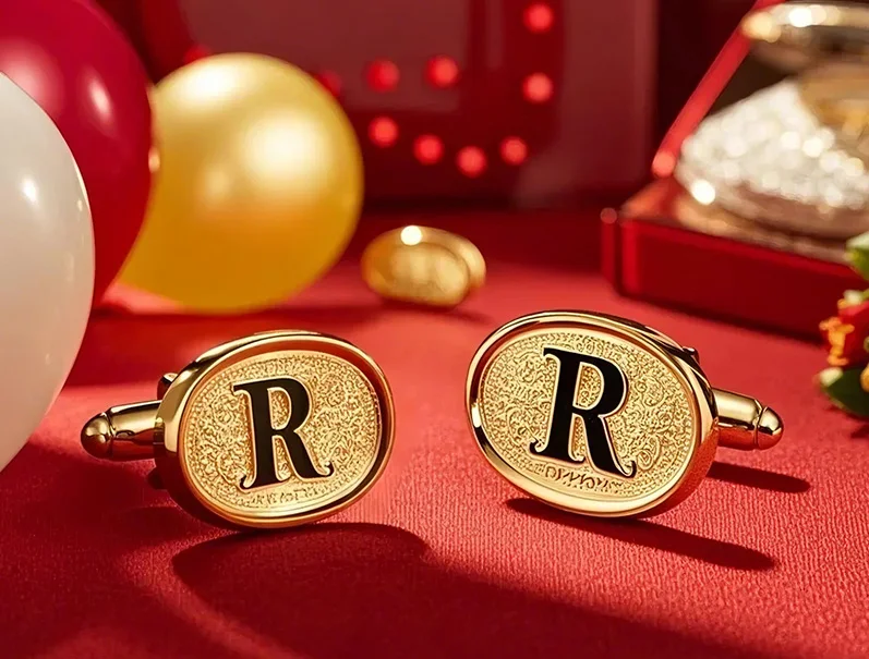 Groomsmen manchetknapper med monogram