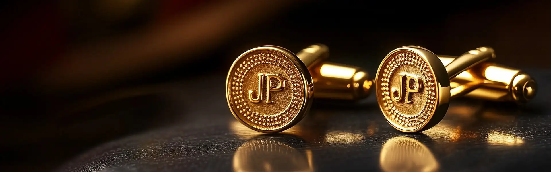 Manchetknapper med monogram