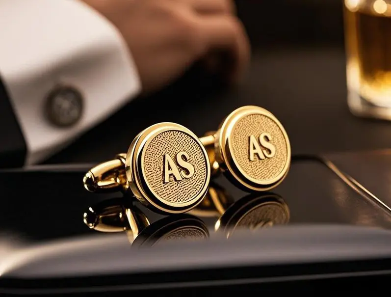Business Monogrammed Cufflinks