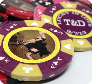 custom clay poker chips