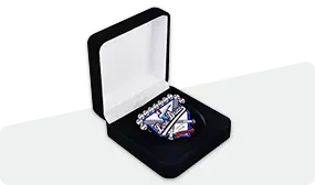 velour box of trading baseball pins velour box of trading baseball pins