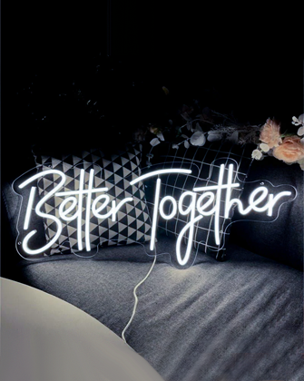 together neon sign