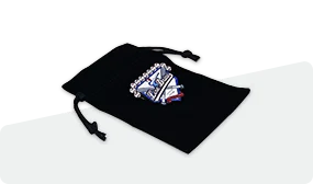 velour pouch of baseball pin velour pouch of baseball pin