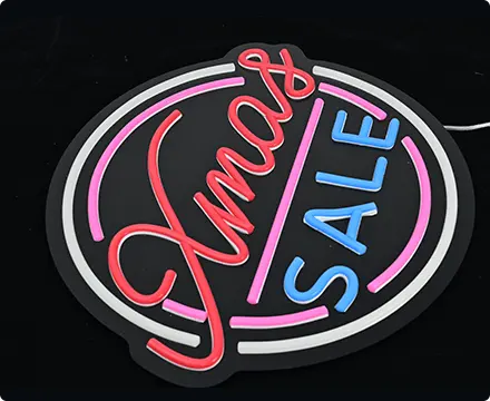 Black Acrylic Backboard Neon Signs