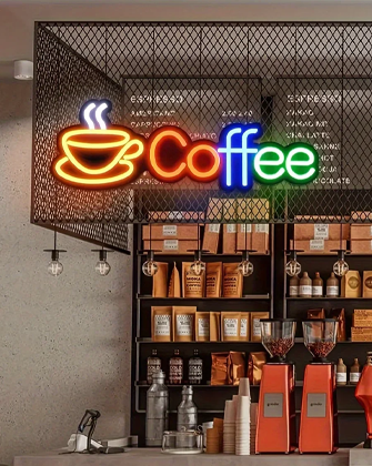 coffee neon sign