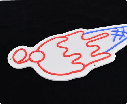 White Acrylic Backboard Neon Signs