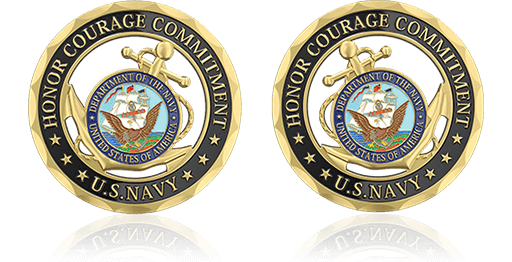Nautical Guardian Navy Challenge Coins