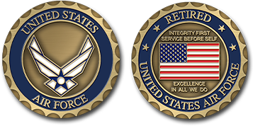 US Air Force Challenge Coins Templates