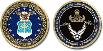 Air Force Base Challenge Coins Templates