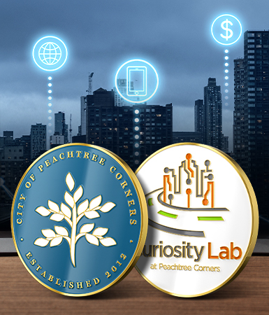 Custom Curiosity Lab Business Coins