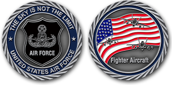 Fighter Aircrafts Custom Challenge Coins Templates