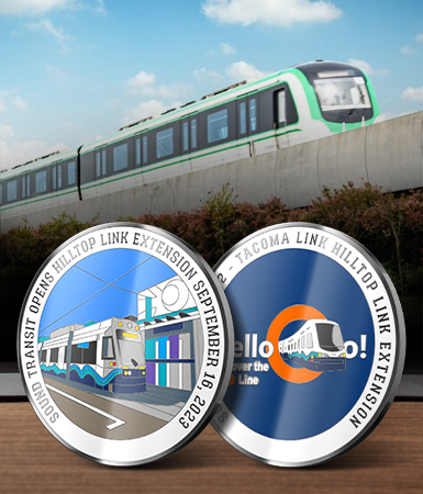 Custom Sound Transit Commemorative Corporate Coins