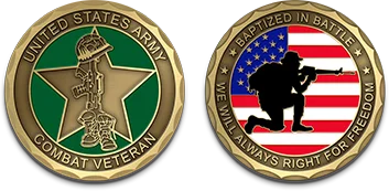 Combat veteran custom army coins design template Combat veteran custom army coins design template