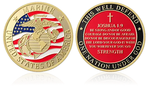 Strength of God Custom Military Coins