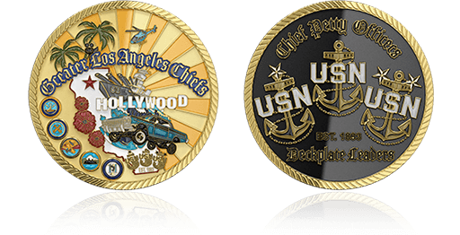 Hollywood Navy Challenge Coins