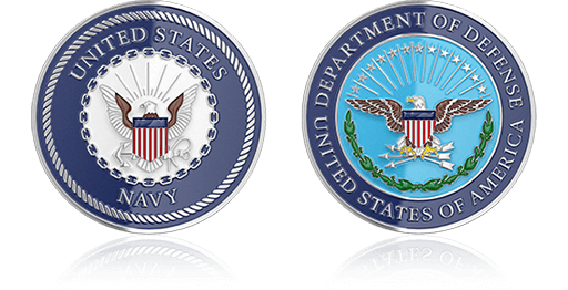 Navy Defense Department Custom Coins