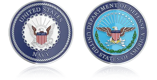 Navy Defense Department Custom Coins Navy Defense Department Custom Coins