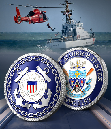 Custom USCGC Maurice Jester Coast Guard Coins