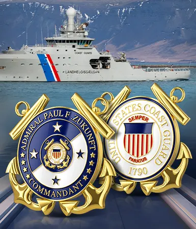 Custom Commandant Coast Guard Coins