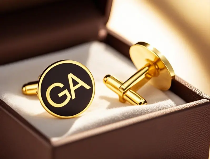 Custom Enamel Logo Cufflinks