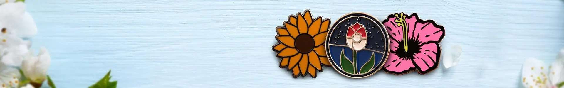 Flower Lapel Pins