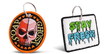 Custom Embroidered Keyrings Custom Embroidered Keyrings