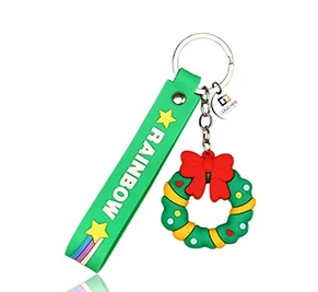 Holiday Keyring Wristlet Lanyard Keychain