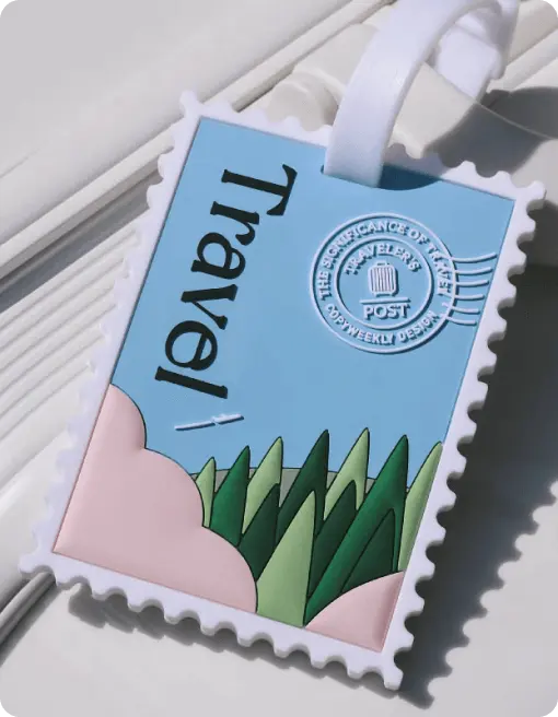 Travel Stamps Luggage Tags