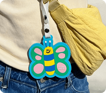 Funny Bee Luggage Tag